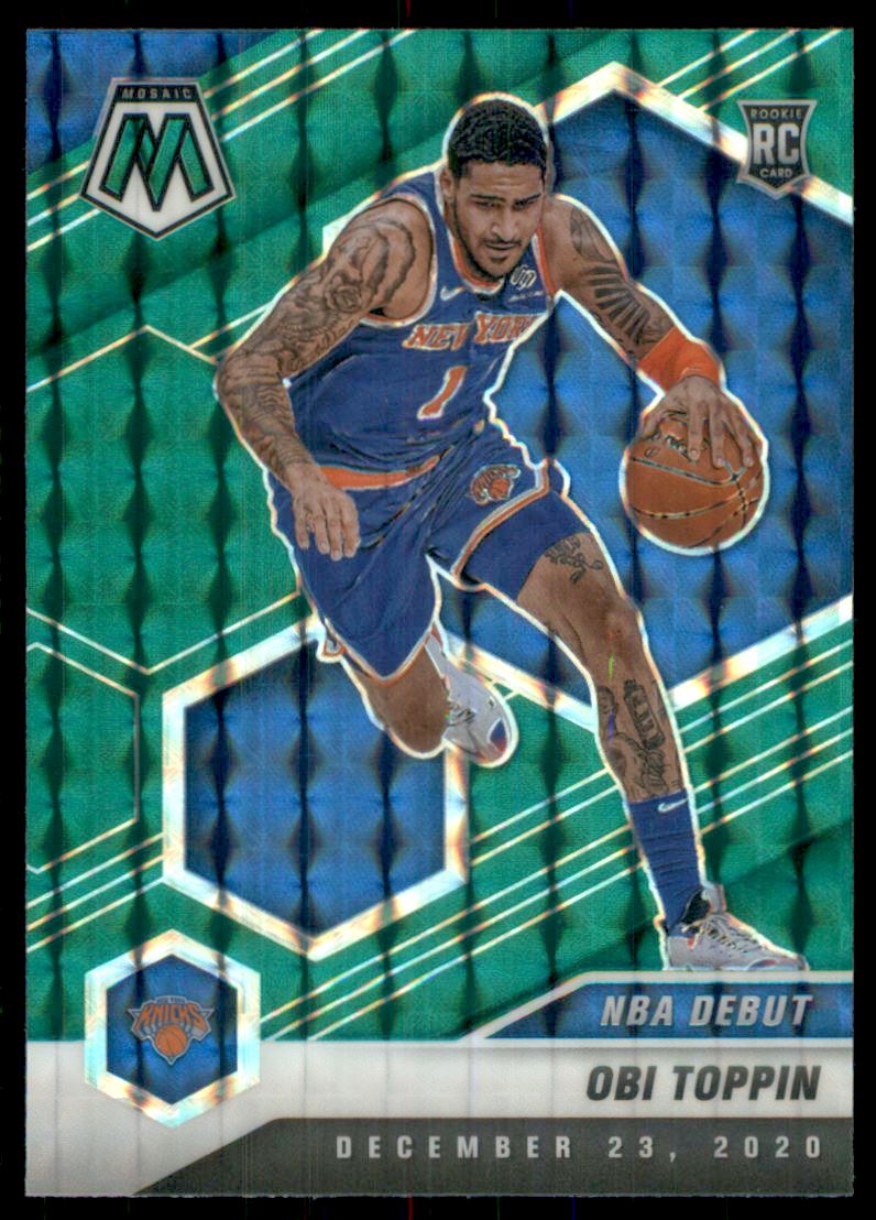 2020-21 Panini Mosaic Mosaic Green #273 Obi Toppin