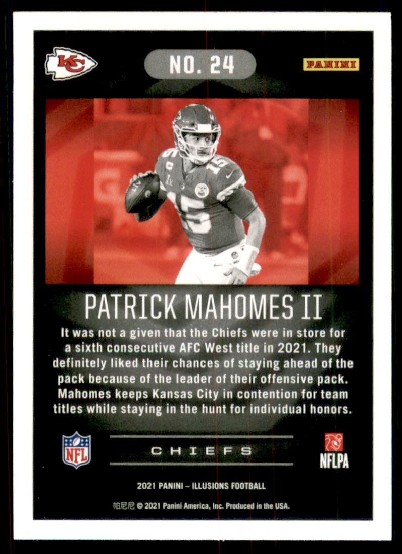 2021 Panini Illusions Emerald #24 Patrick Mahomes II