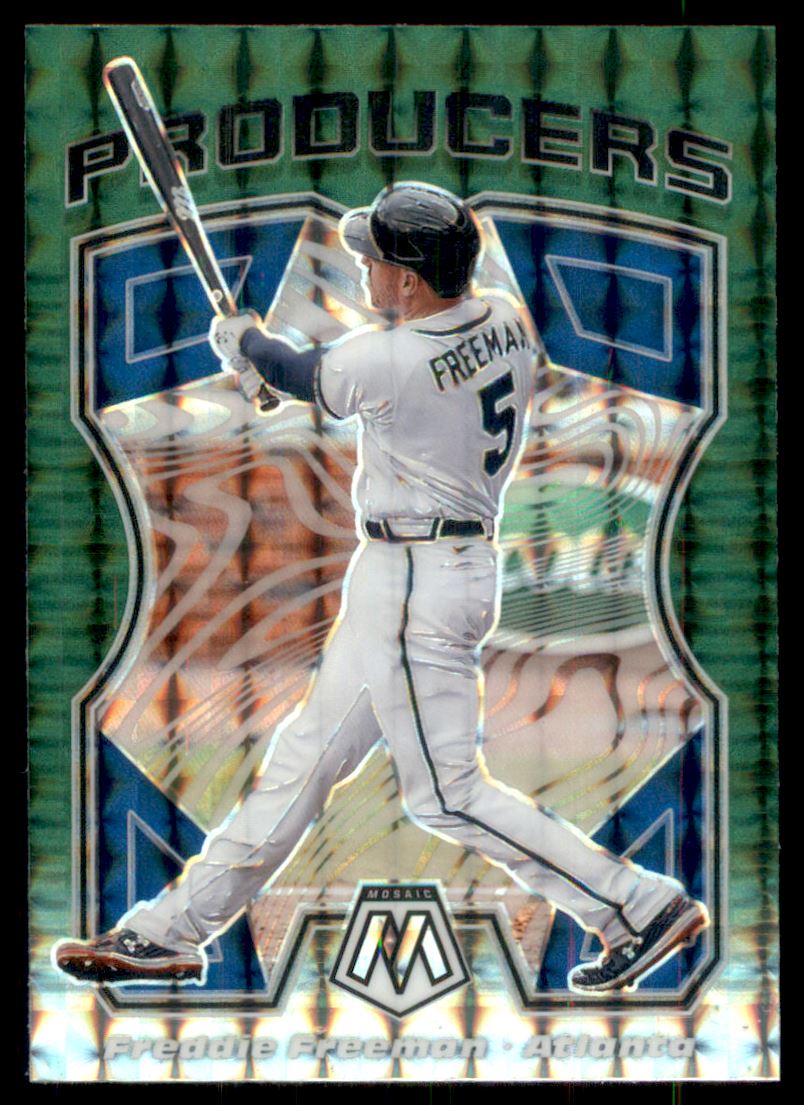 2021 Panini Mosaic Producers Mosaic Green #1 Freddie Freeman