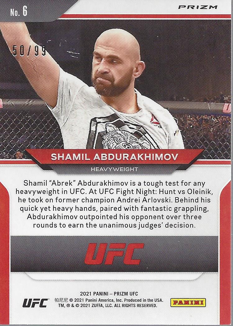 2021 Panini Prizm UFC Prizms Premium Box Set Trading Cards Card Pick (Inserts) - Picture 9 of 269