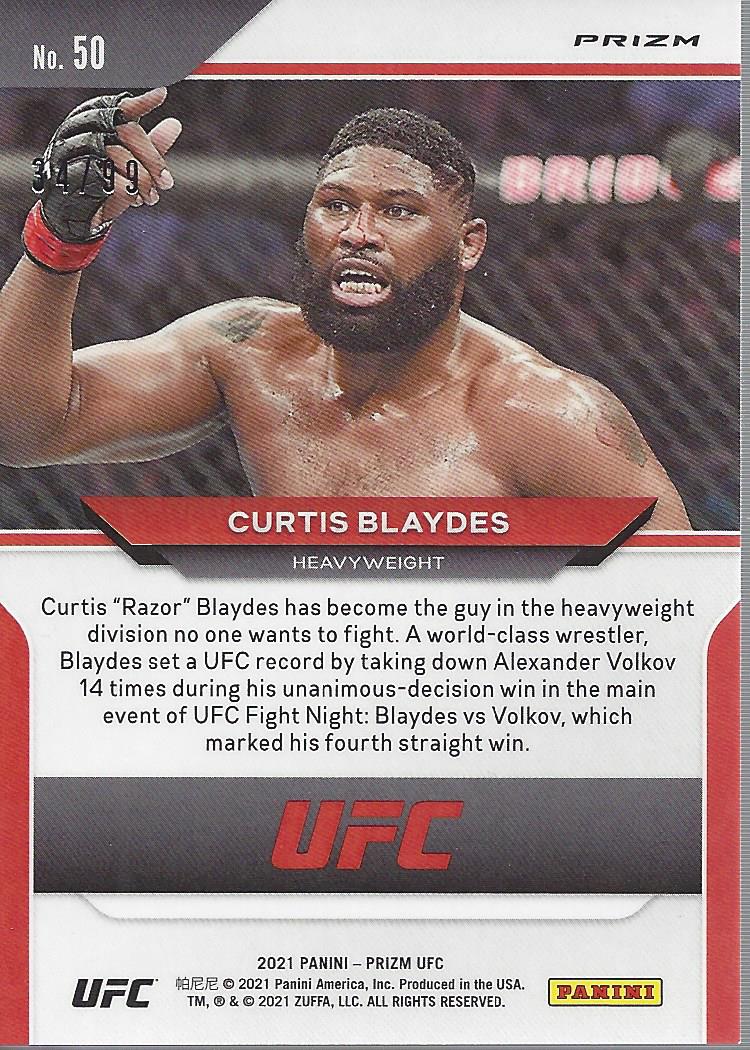 2021 Panini Prizm UFC Prizms Premium Box Set Trading Cards Card Pick (Inserts) - Picture 63 of 269