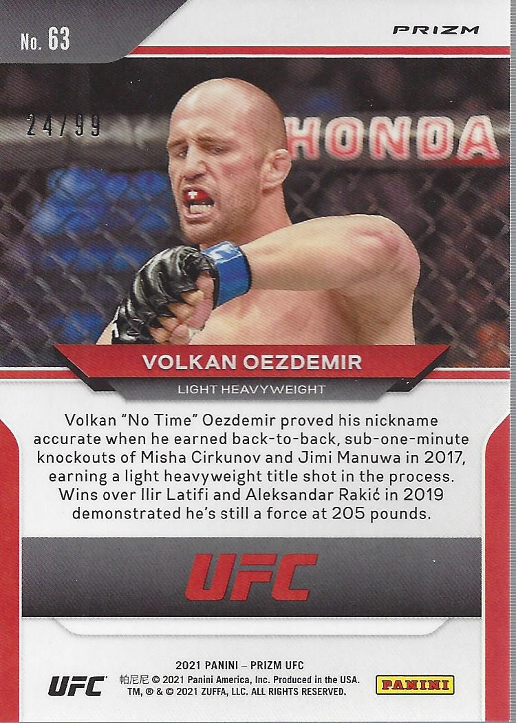 2021 Panini Prizm UFC Prizms Premium Box Set Trading Cards Card Pick (Inserts) - Picture 81 of 269