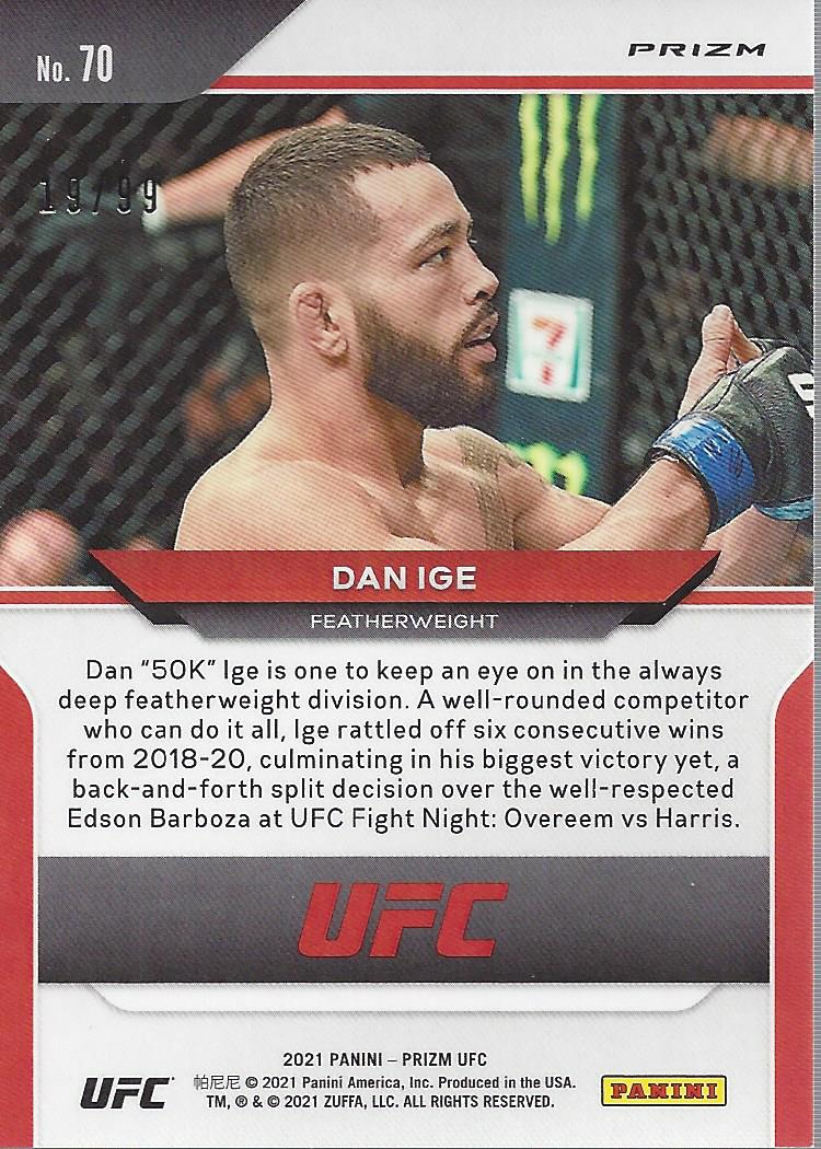 2021 Panini Prizm UFC Prizms Premium Box Set Trading Cards Card Pick (Inserts) - Picture 93 of 269