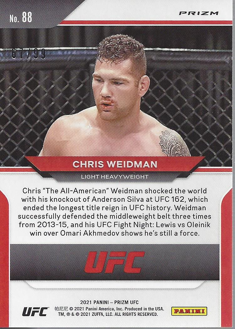 2021 Panini Prizm UFC Prizms Premium Box Set Trading Cards Card Pick (Inserts) - Picture 119 of 269
