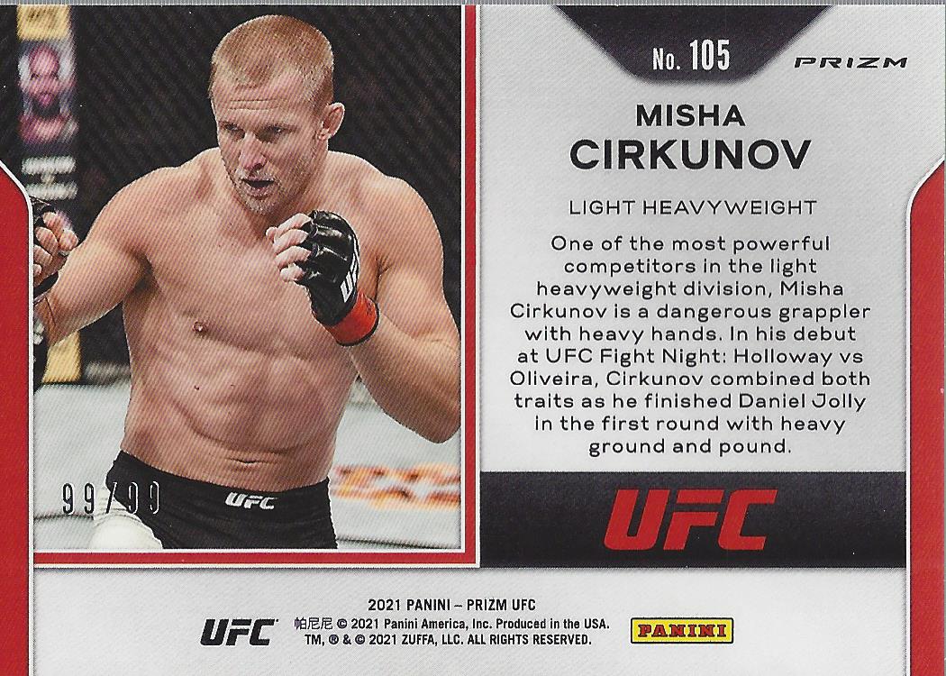 2021 Panini Prizm UFC Prizms Premium Box Set Trading Cards Card Pick (Inserts) - Picture 141 of 269