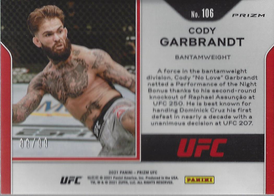 2021 Panini Prizm UFC Prizms Premium Box Set Trading Cards Card Pick (Inserts) - Picture 143 of 269