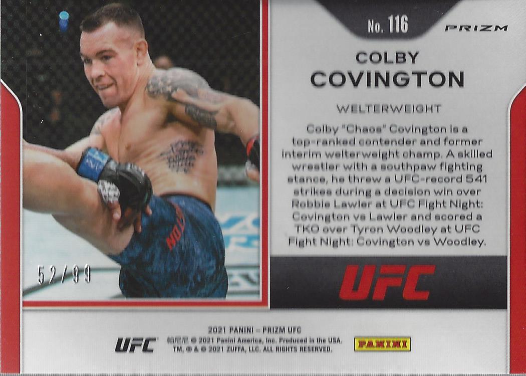 2021 Panini Prizm UFC Prizms Premium Box Set Trading Cards Card Pick (Inserts) - Picture 157 of 269
