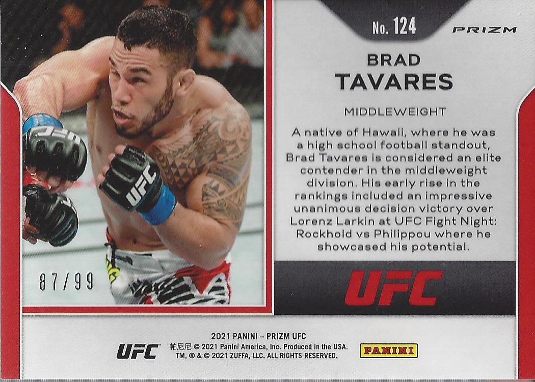 2021 Panini Prizm UFC Prizms Premium Box Set Trading Cards Card Pick (Inserts) - Picture 169 of 269