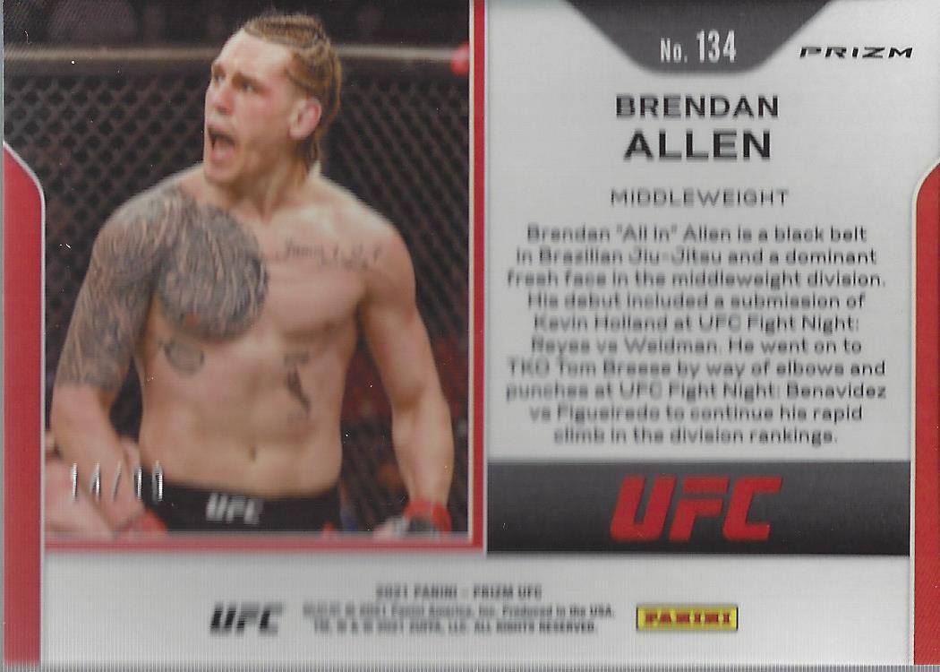 2021 Panini Prizm UFC Prizms Premium Box Set Trading Cards Card Pick (Inserts) - Picture 185 of 269