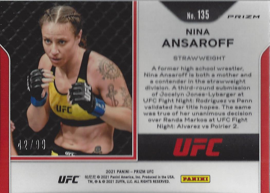 2021 Panini Prizm UFC Prizms Premium Box Set Trading Cards Card Pick (Inserts) - Picture 187 of 269