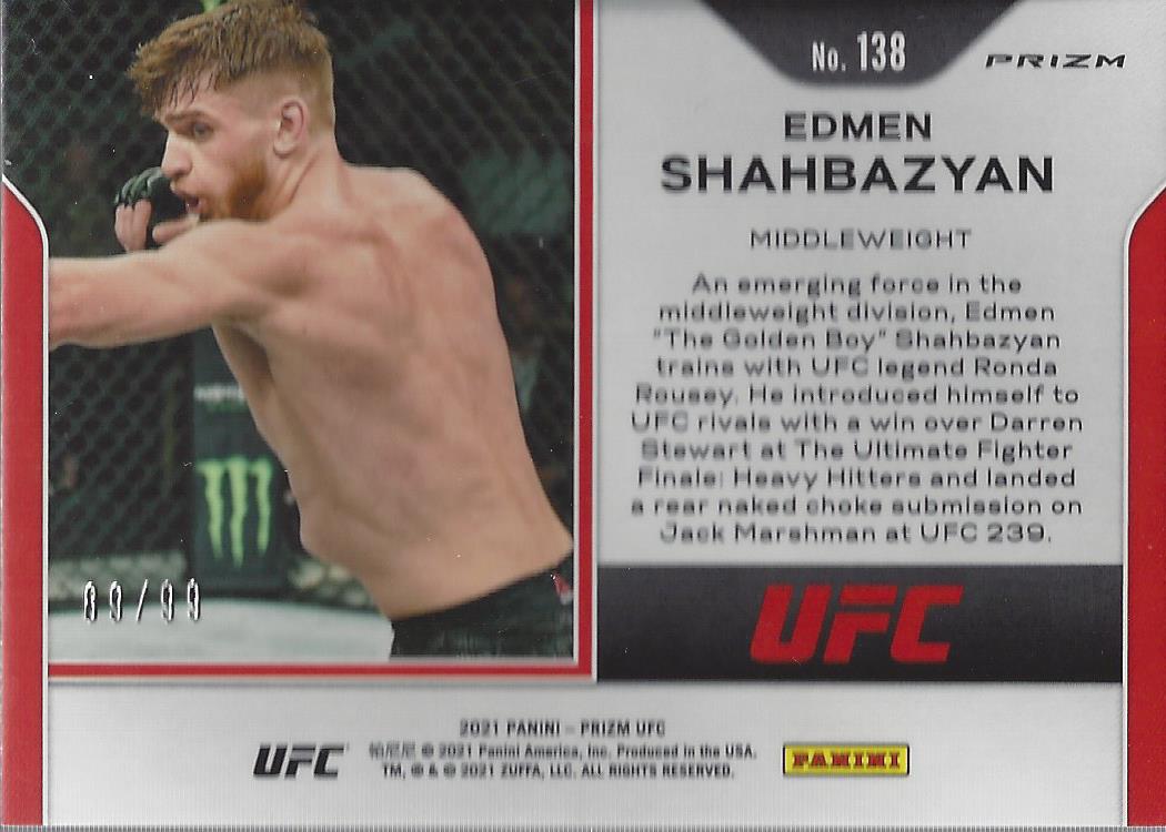 2021 Panini Prizm UFC Prizms Premium Box Set Trading Cards Card Pick (Inserts) - Picture 191 of 269