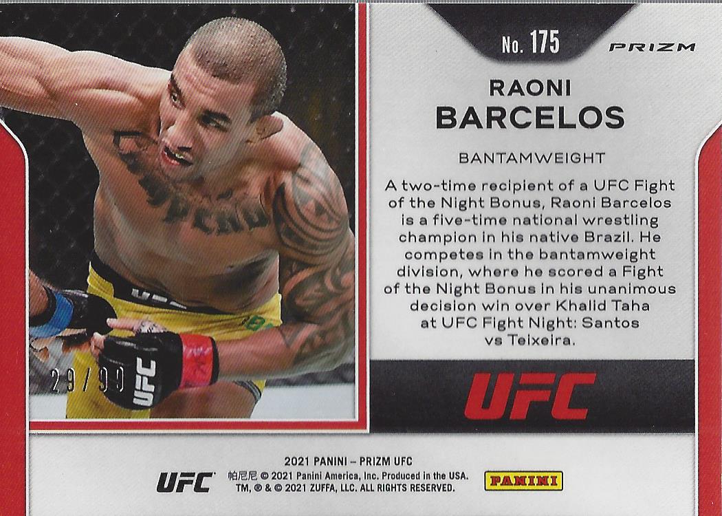 2021 Panini Prizm UFC Prizms Premium Box Set Trading Cards Card Pick (Inserts) - Picture 241 of 269