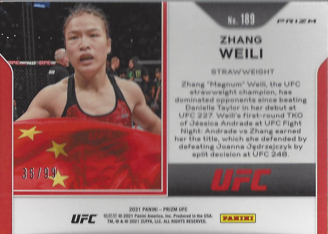 2021 Panini Prizm UFC Prizms Premium Box Set Trading Cards Card Pick (Inserts) - Picture 255 of 269