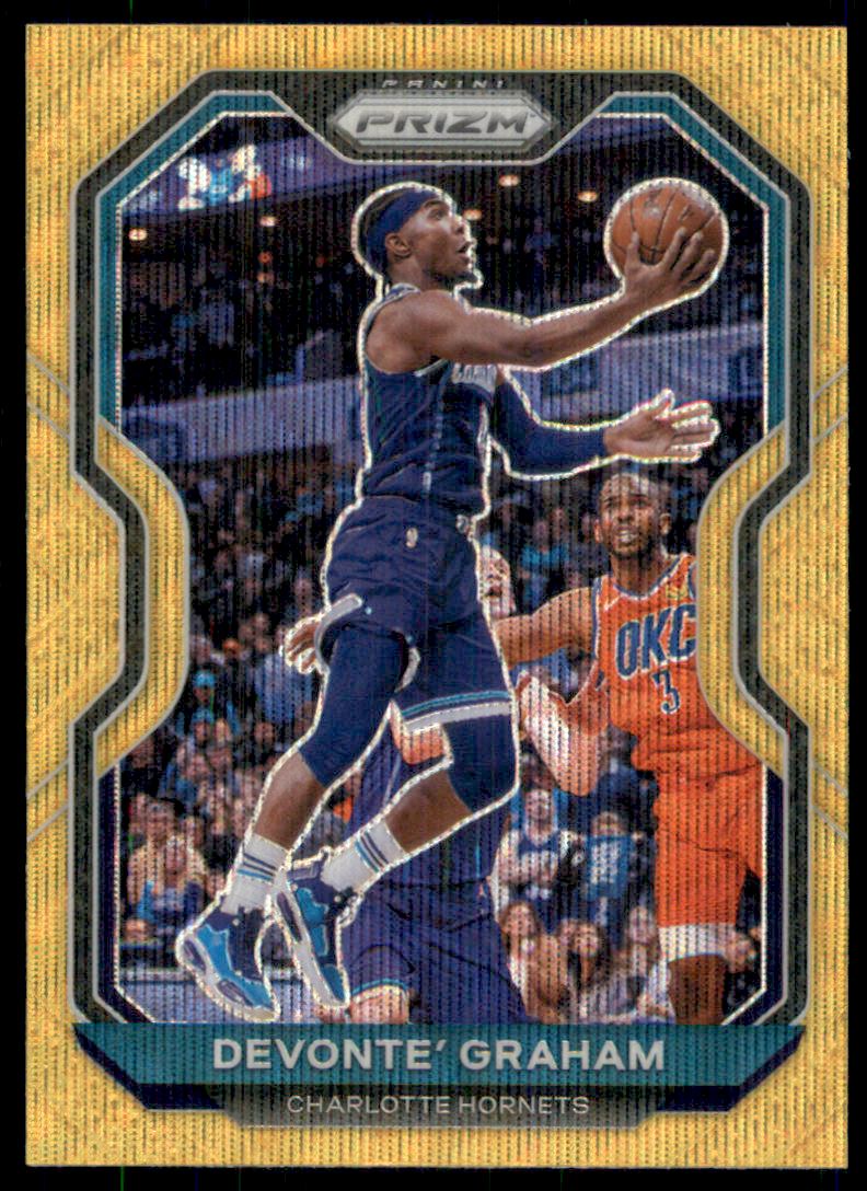 2020-21 Panini Prizm Prizms Gold Wave #73 Devonte' Graham