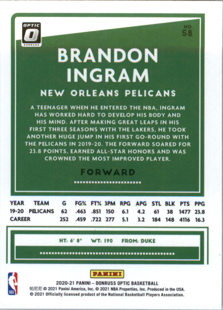 2020-21 Donruss Optic Basketball Card Pick (Base) - Bild 117 von 401