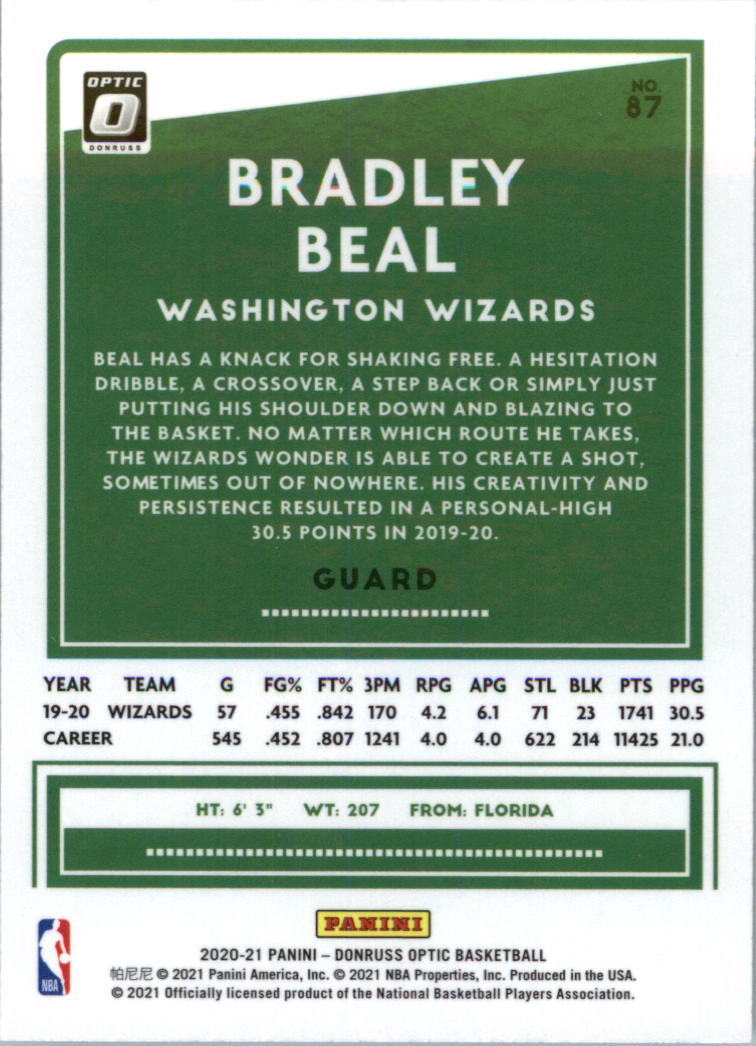 2020-21 Donruss Optic Basketball Card Pick (Base) - Bild 175 von 401