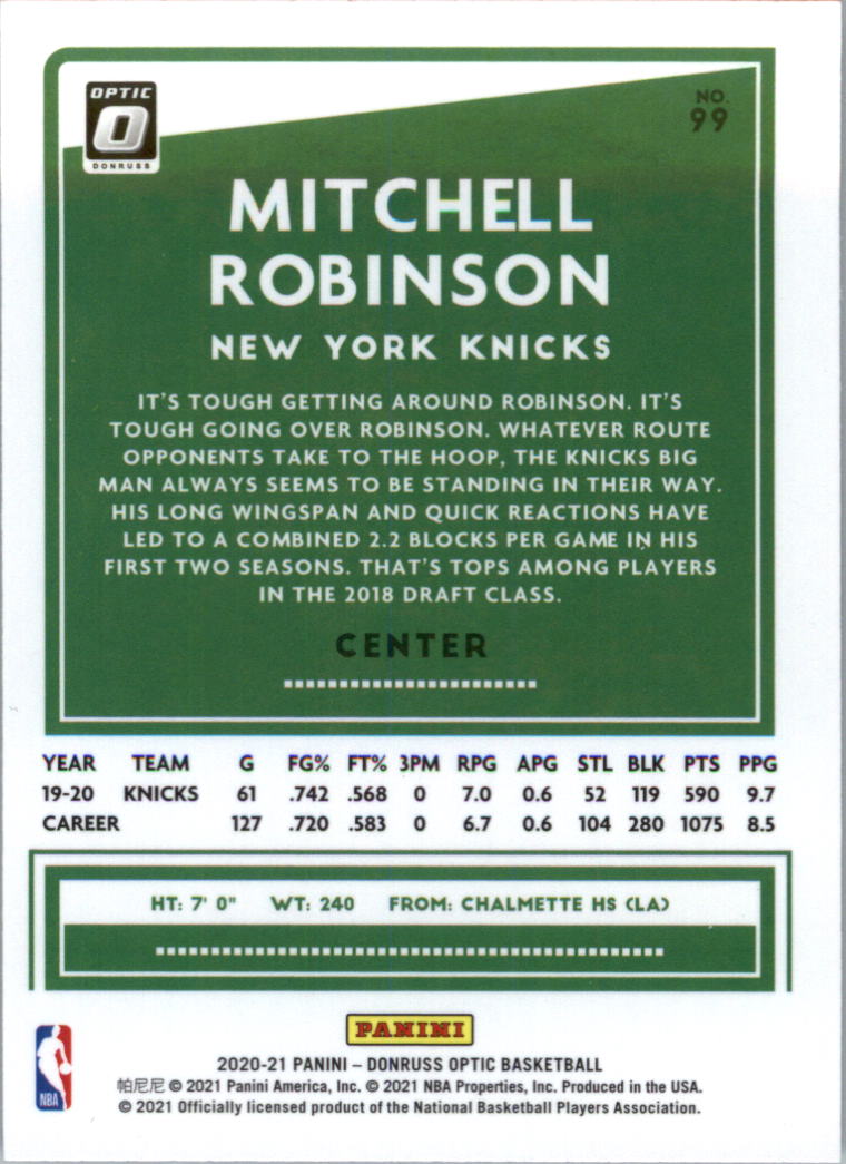 2020-21 Donruss Optic Basketball Card Pick (Base) - Bild 199 von 401