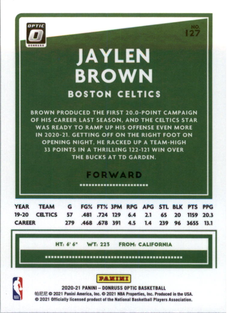 2020-21 Donruss Optic Basketball Card Pick (Base) - Bild 255 von 401