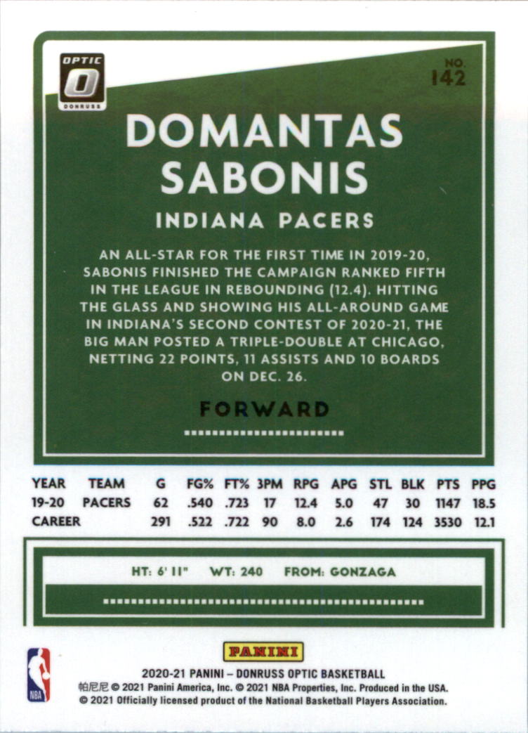 2020-21 Donruss Optic Basketball Card Pick (Base) - Bild 285 von 401