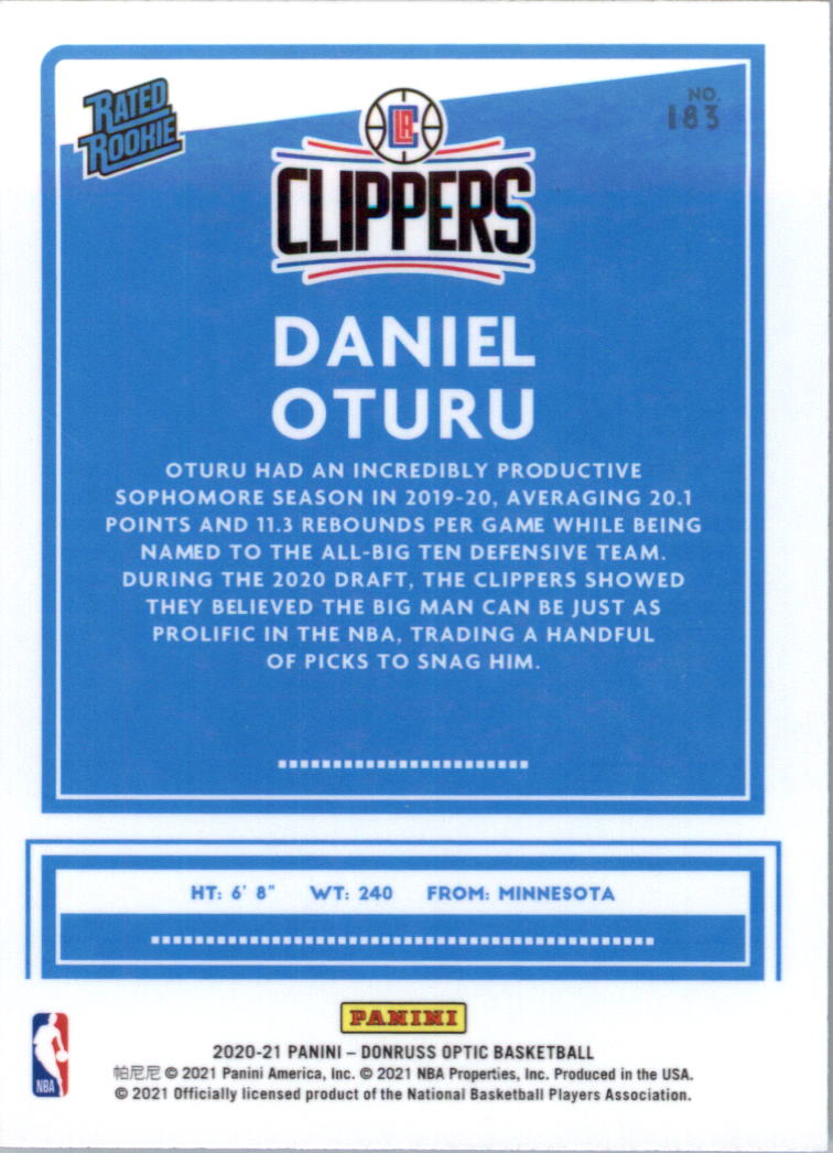 2020-21 Donruss Optic Basketball Card Pick (Base) - Bild 367 von 401