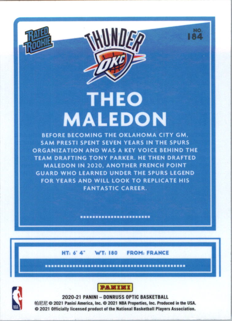 2020-21 Donruss Optic Basketball Card Pick (Base) - Bild 369 von 401