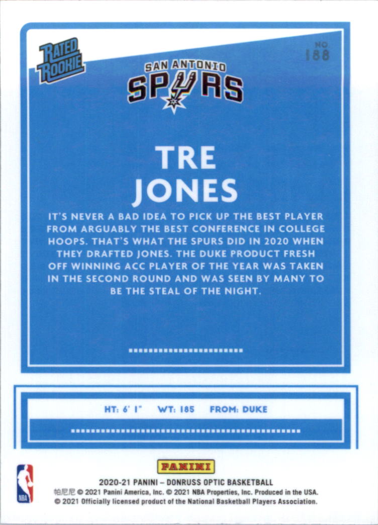 2020-21 Donruss Optic Basketball Card Pick (Base) - Bild 377 von 401