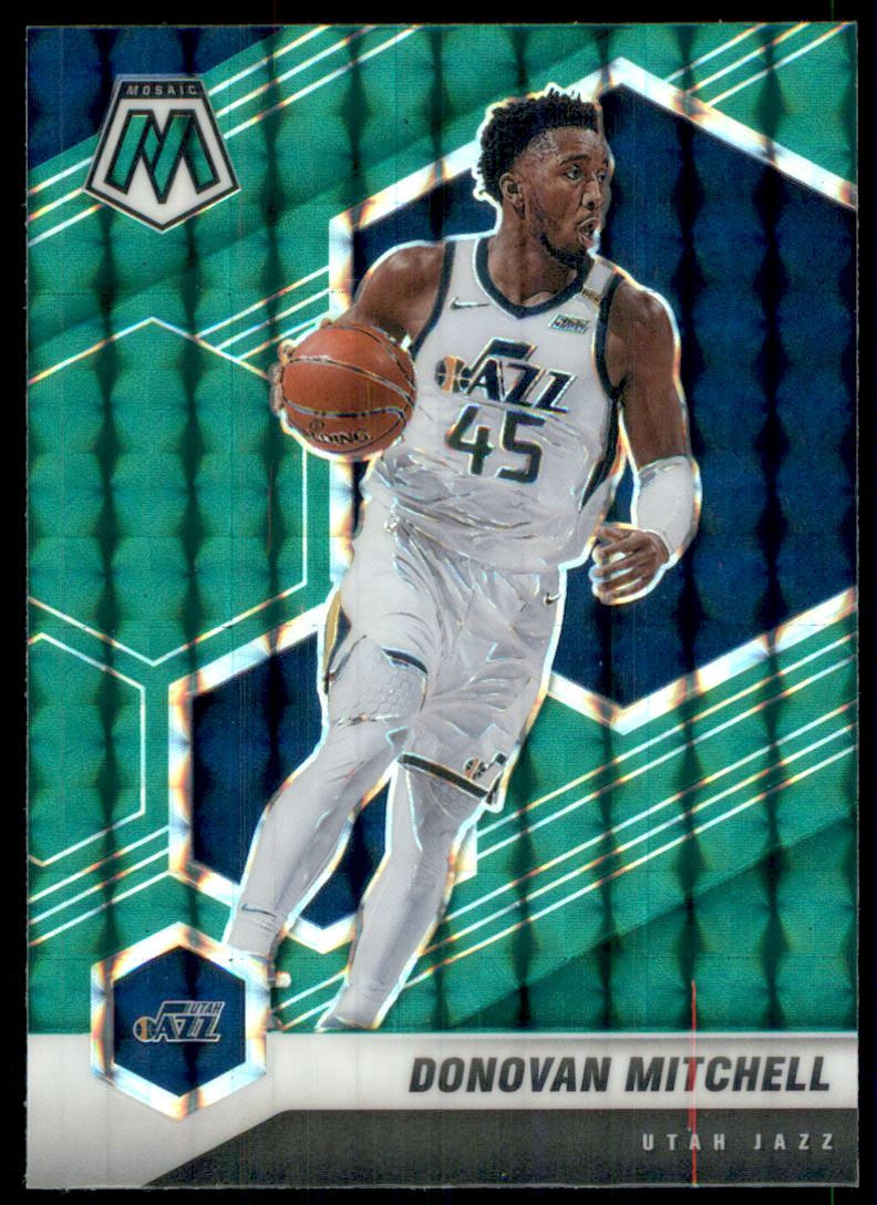 2020-21 Panini Mosaic Mosaic Green #64 Donovan Mitchell