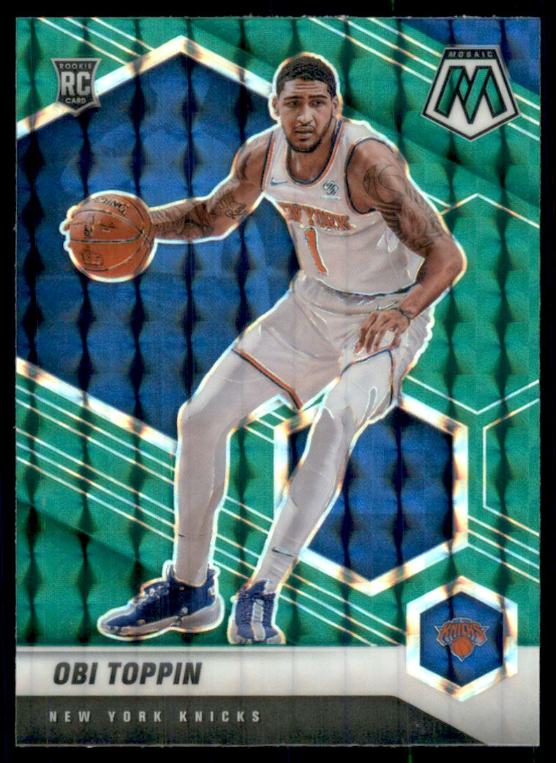 2020-21 Panini Mosaic Mosaic Green #220 Obi Toppin