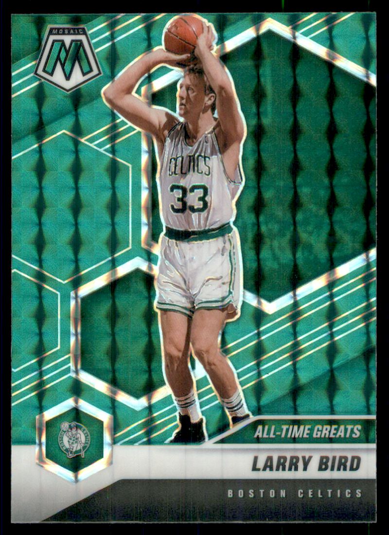 2020-21 Panini Mosaic Mosaic Green #295 Larry Bird