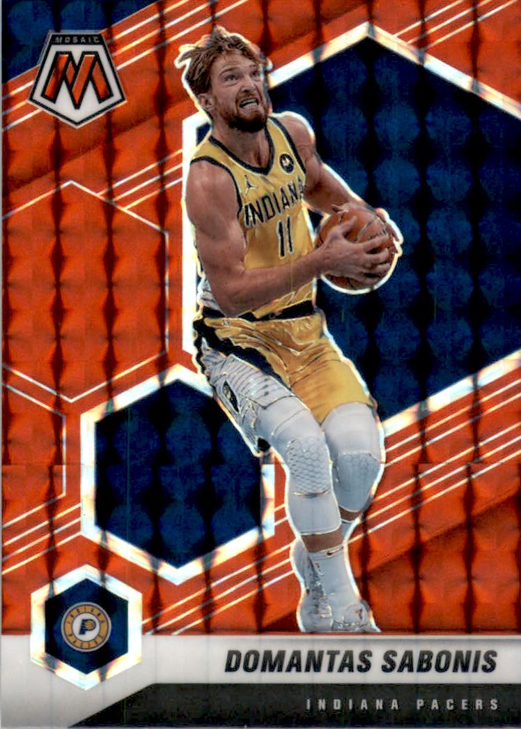 2020-21 Panini Mosaic Mosaic Red #15 Domantas Sabonis