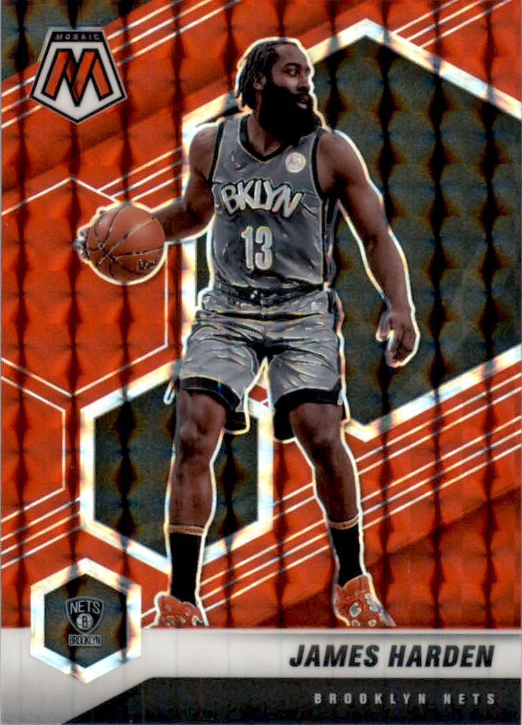 2020-21 Panini Mosaic Mosaic Red #173 James Harden