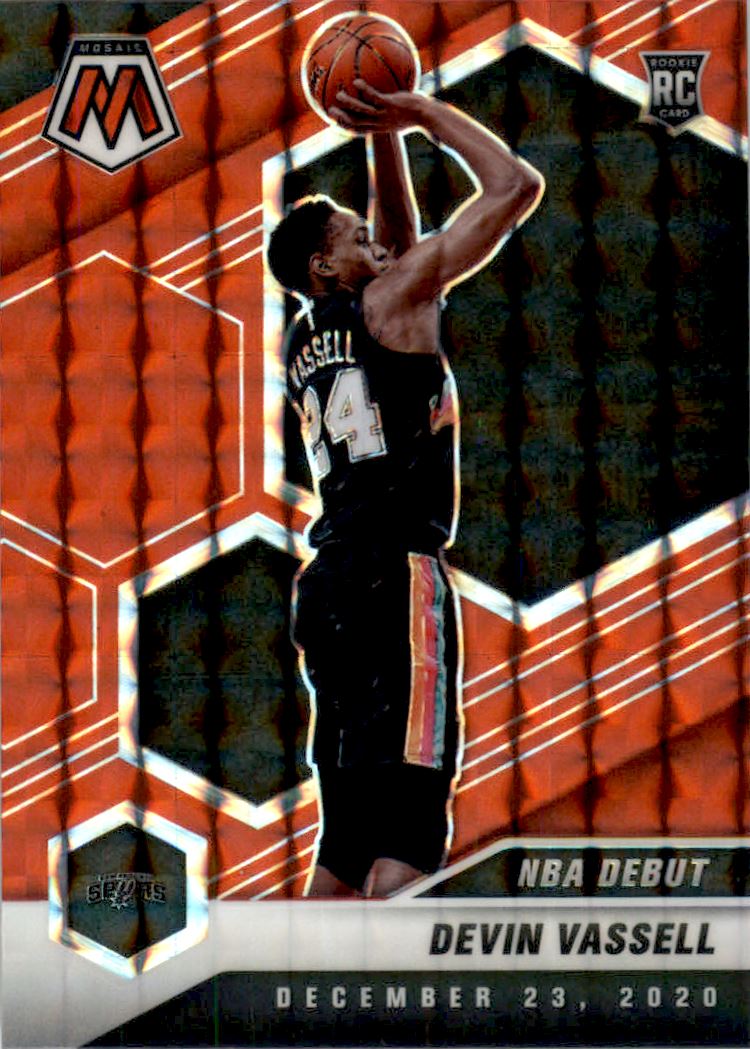 2020-21 Panini Mosaic Mosaic Red #278 Devin Vassell