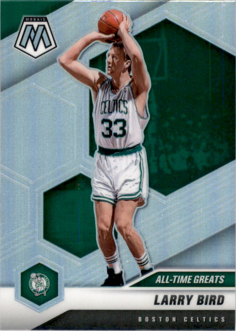 2020-21 Panini Mosaic Silver #295 Larry Bird