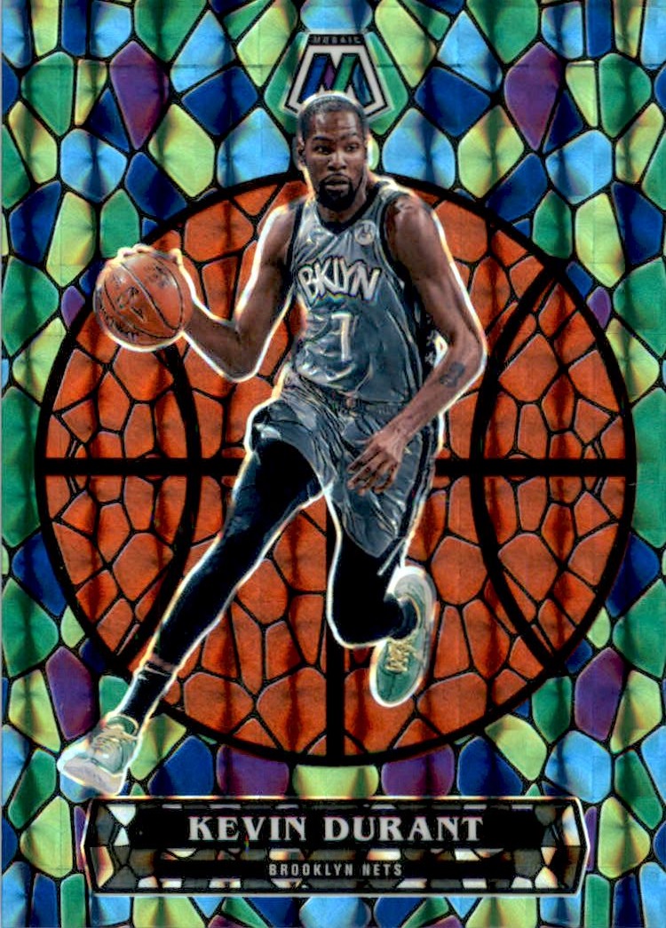 2020-21 Panini Mosaic Stained Glass #3 Kevin Durant on Fanatics