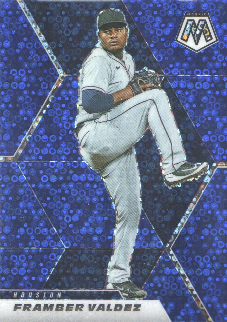 2021 Panini Mosaic Mosaic Quick Pitch Blue 83 Framber Valdez 'd /85 NMMT GamesandCards