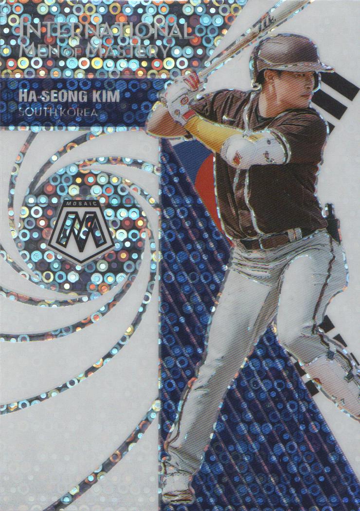 2021 Panini Mosaic International Men of Mastery Mosaic Quick Pitch 1 HaSeong Kim NMMT