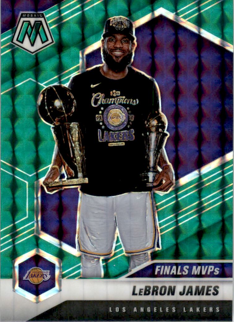 2020-21 Panini Mosaic Mosaic Green #297 LeBron James