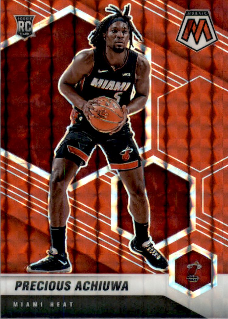 2020-21 Panini Mosaic Mosaic Red #215 Precious Achiuwa