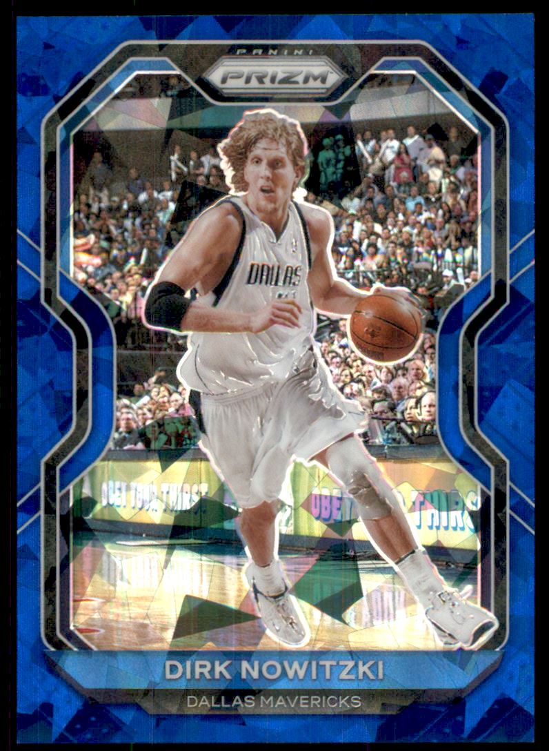 2020-21 Panini Prizm Prizms Blue Ice #180 Dirk Nowitzki