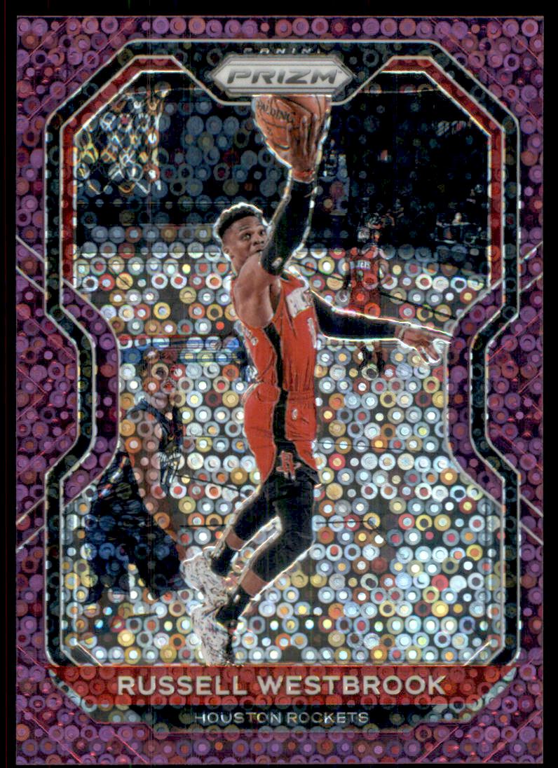 2020-21 Panini Prizm Prizms Fast Break Purple #248 Russell Westbrook