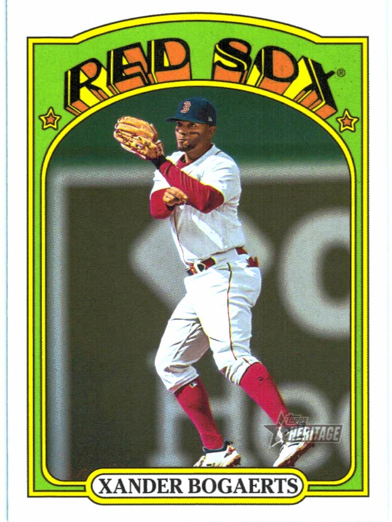 2021 Topps Heritage Action Variations #700 Xander Bogaerts