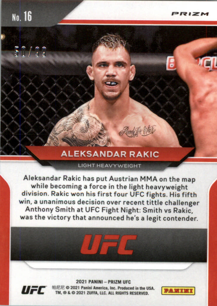 2021 Panini Prizm UFC Prizms Premium Box Set Trading Cards Card Pick (Inserts) - Picture 17 of 269