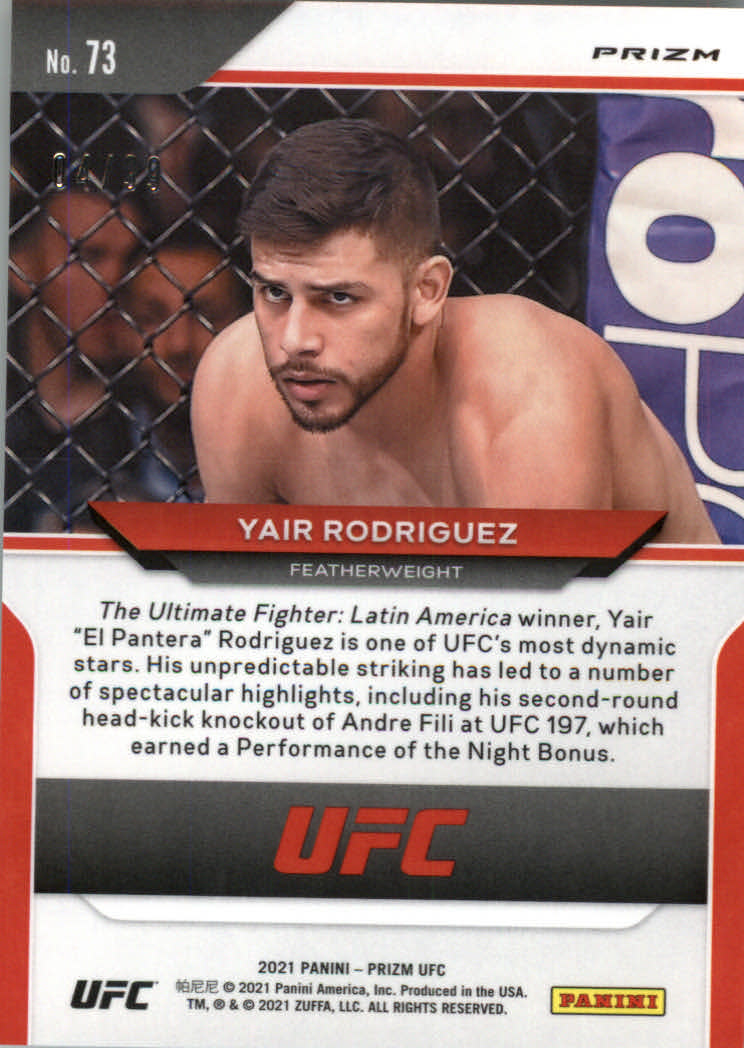 2021 Panini Prizm UFC Prizms Premium Box Set Trading Cards Card Pick (Inserts) - Picture 97 of 269