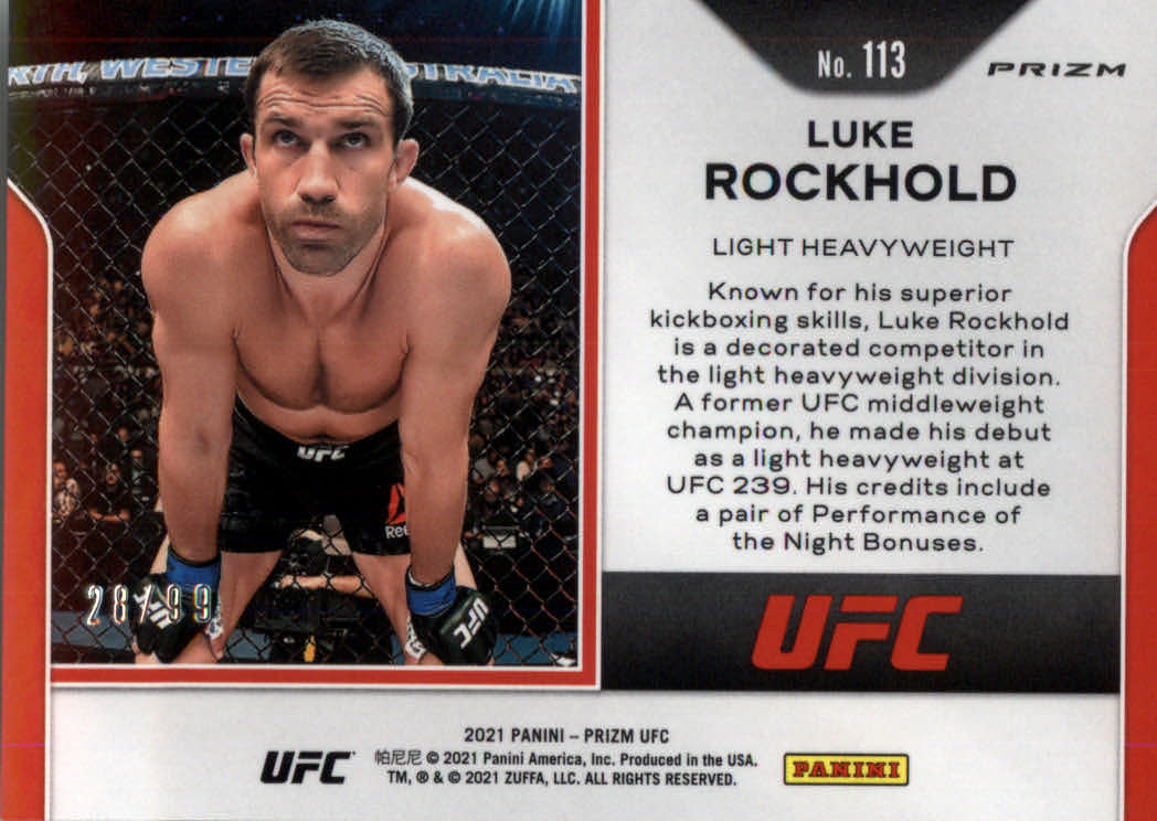 2021 Panini Prizm UFC Prizms Premium Box Set Trading Cards Card Pick (Inserts) - Picture 151 of 269