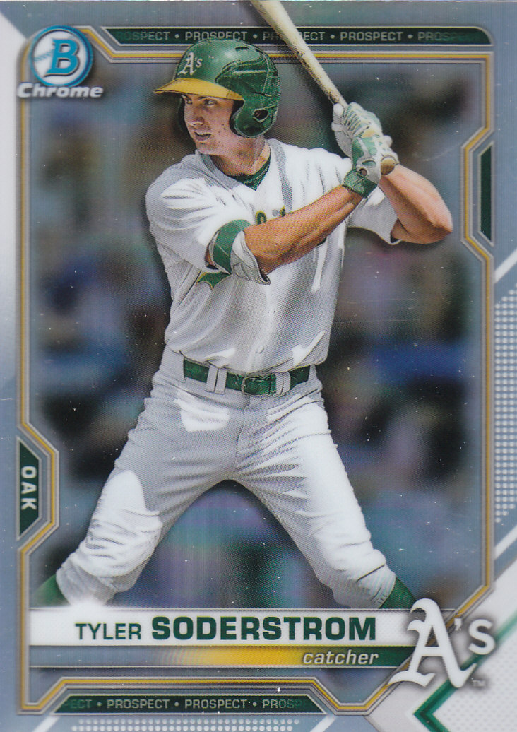 2021 Bowman Chrome Draft Refractors #BDC15 Tyler Soderstrom