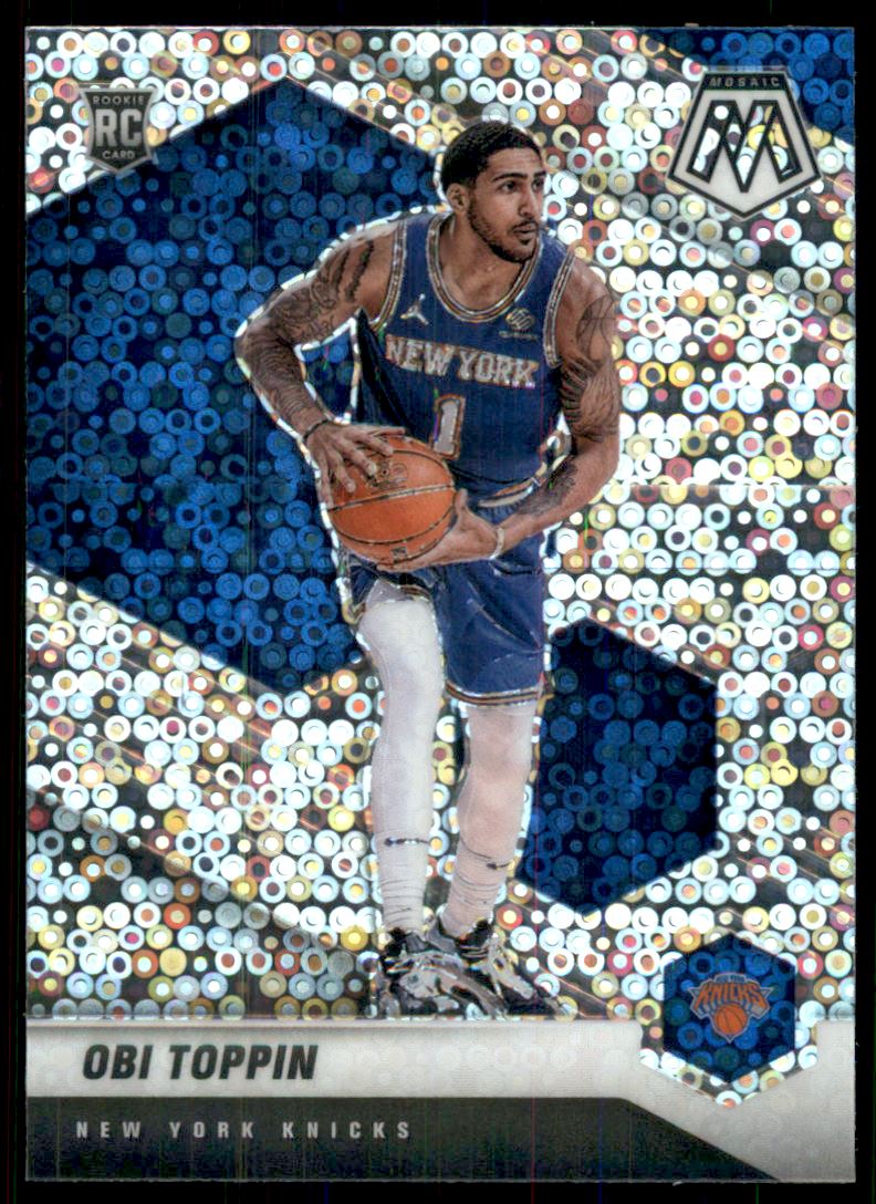 2020-21 Panini Mosaic Rookie Variations Fast Break #220 Obi Toppin