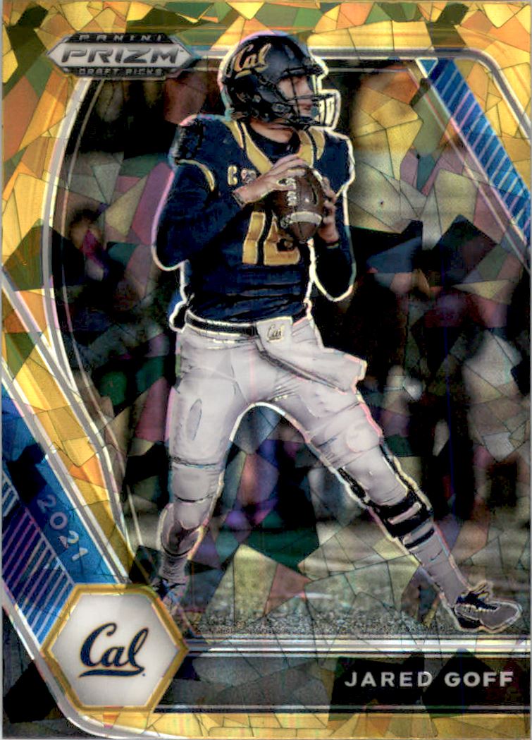 2021 Panini Prizm Draft Picks Prizms Gold Ice #12 Jared Goff