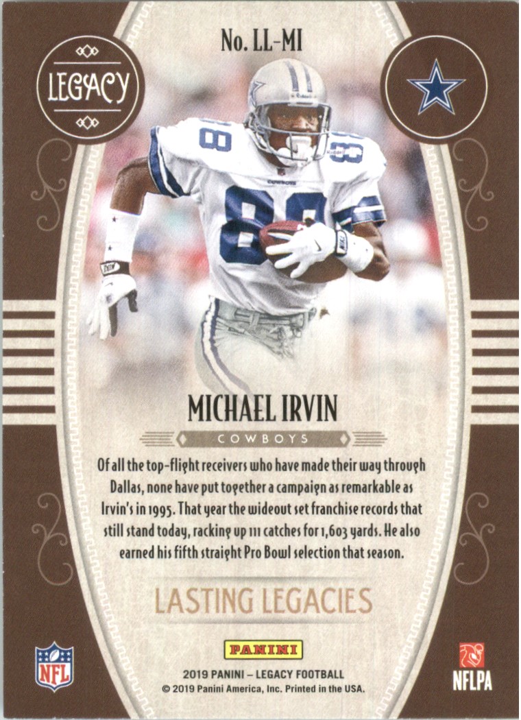 2019 Panini Legacy Lasting Legacies #16 Michael Irvin