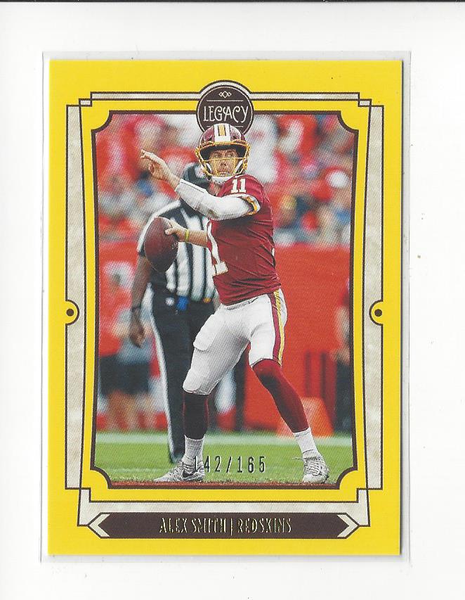 2019 Panini Legacy Yellow #99 Alex Smith
