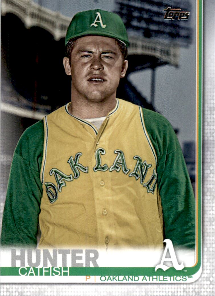 2019 Topps Base Set Legend Variations #565 Catfish Hunter